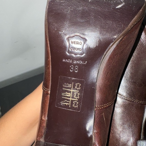 Gianni Barbato Women's  Leather Lace Up Boots Pointed Toe - Picture 8 of 12